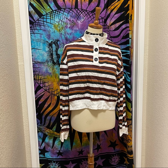 🌈 Striped amazing neck sweater top - Picture 5 of 11